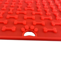 HKM-7341245 Silicone Licking Mat for Dogs - Pet Slow Feeder Safe Edible Material, Multiple Colors Available