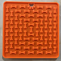 HKM-7341245 Silicone Licking Mat for Dogs - Pet Slow Feeder Safe Edible Material, Multiple Colors Available