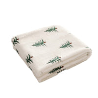HKM-7341885 Christmas Tree Embroidered Plush Throw Blanket for Sofa, Available in Two Sizes