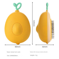 HKM-7342525 Pet Hair Removal Comb for Cats and Dogs - Silicone and Needle Comb Disc, Compact Size