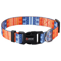 HKM-7343037 Adjustable Nylon Pet Collar with Digital Printing Design