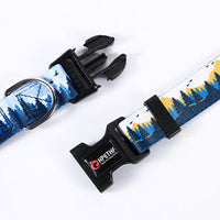 HKM-7343037 Adjustable Nylon Pet Collar with Digital Printing Design