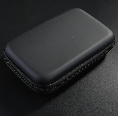 HKM-734419 Mobile Hard Drive Storage Bag with Protective Cover in Black - Simple and Stylish Design