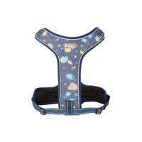 HKM-7344829 Comfortable Nylon Dog Chest Strap with Traction Rope - Adjustable S-XL Sizes