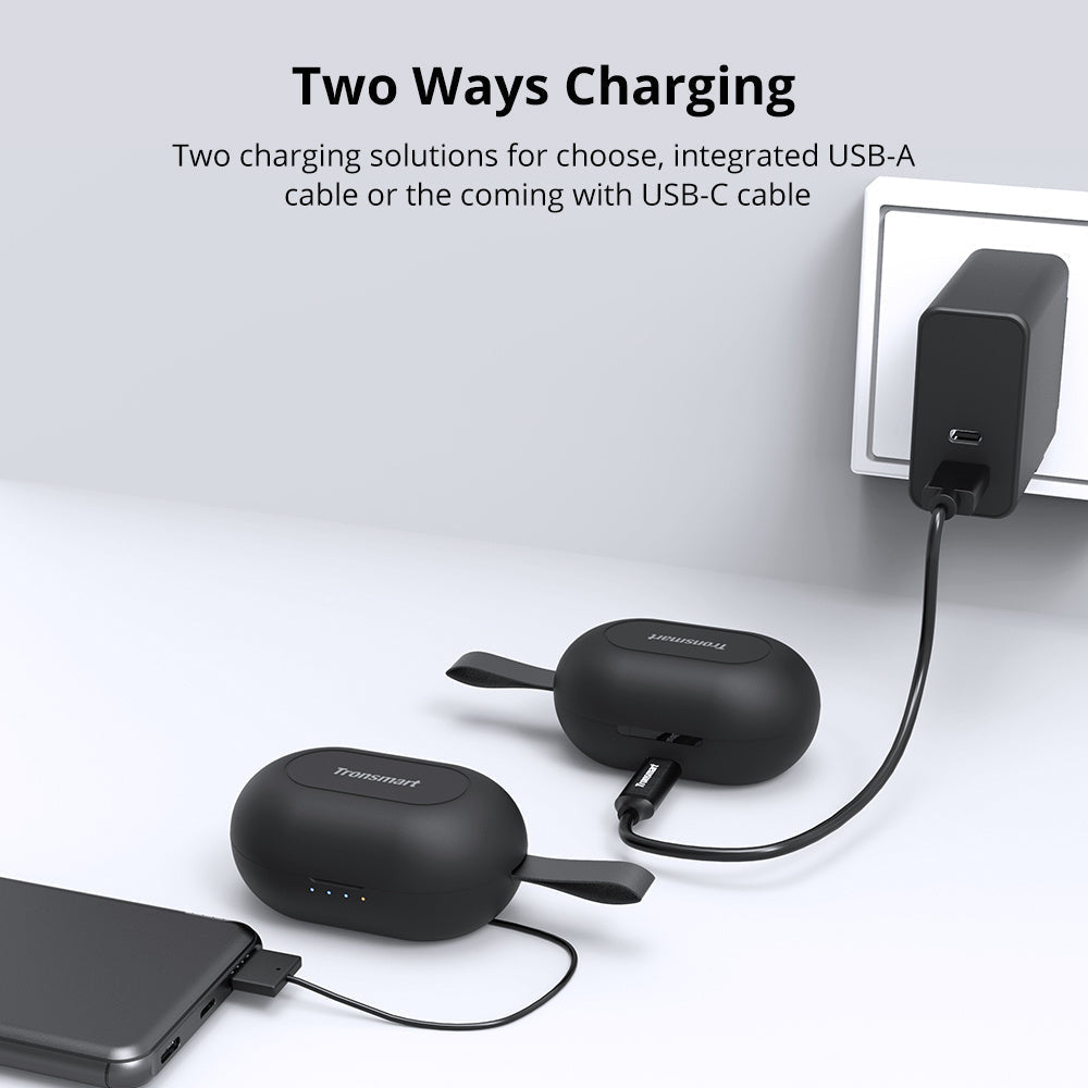 HKM-734547 True Wireless Bluetooth Earphones with Noise Cancellation and 24-Hour Playtime