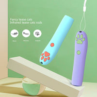 HKM-7345853 Interactive LED Laser Cat Toy with 3 Projection Patterns in Purple and Blue