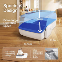 HKM-7346493 Self-Cleaning Automatic Cat Litter Box with Smart Features for Easy Waste Management