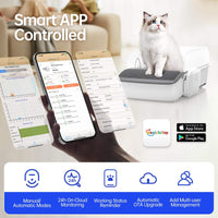 HKM-7346493 Self-Cleaning Automatic Cat Litter Box with Smart Features for Easy Waste Management