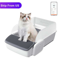 HKM-7346493 Self-Cleaning Automatic Cat Litter Box with Smart Features for Easy Waste Management