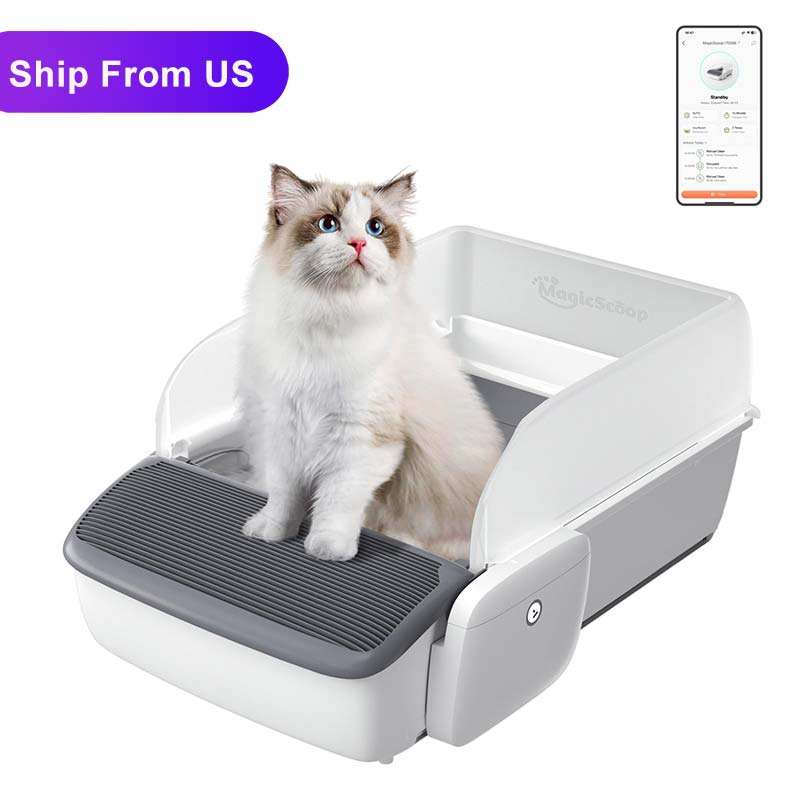 HKM-7346493 Self-Cleaning Automatic Cat Litter Box with Smart Features for Easy Waste Management