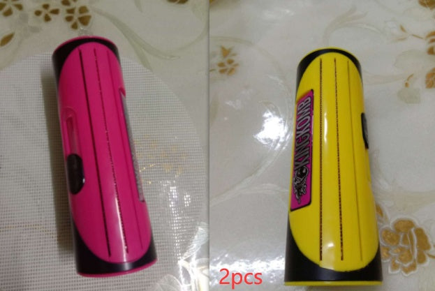 HKM-7346621 Pet Grooming Comb for Dogs, ABS Stainless Steel, Simple Red and Yellow Design
