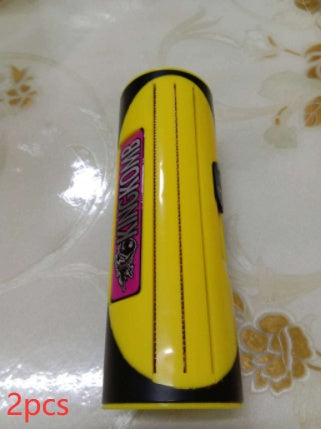 HKM-7346621 Pet Grooming Comb for Dogs, ABS Stainless Steel, Simple Red and Yellow Design