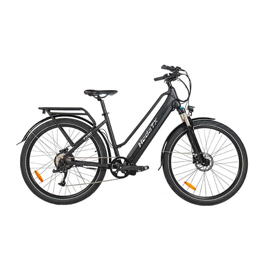 HKM-734675 Electric City Bike with 48V 19.2Ah Battery, 27.5 Inch Aluminum Alloy Frame, 9-Speed Gears, Hydraulic Disc Brakes