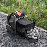 HKM-7347261 Expandable Portable Diaper Bag Pet Backpack with Large Capacity in Solid Colors