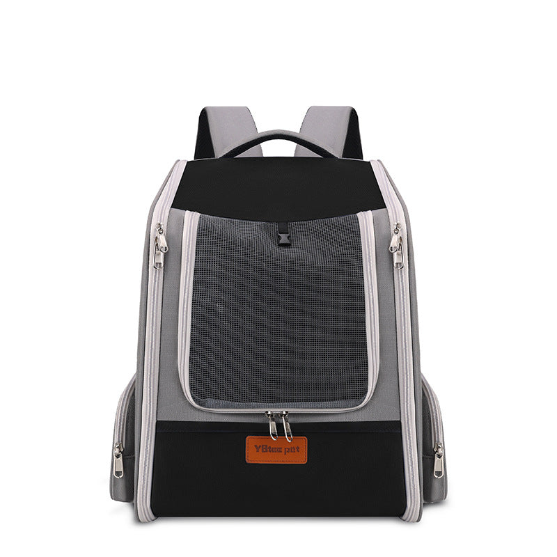 HKM-7347261 Expandable Portable Diaper Bag Pet Backpack with Large Capacity in Solid Colors