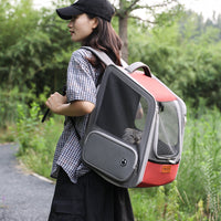 HKM-7347261 Expandable Portable Diaper Bag Pet Backpack with Large Capacity in Solid Colors