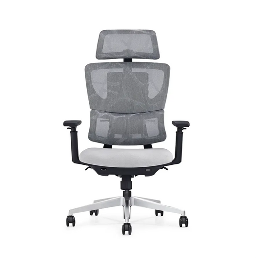 HKM-734803 Contemporary High-Back Ergonomic Office Chair with Adjustable Foam Support and Mesh Design