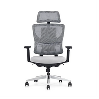 HKM-734803 Contemporary High-Back Ergonomic Office Chair with Adjustable Foam Support and Mesh Design