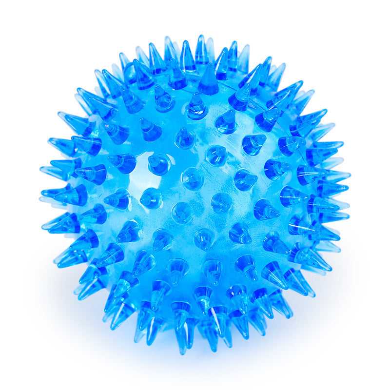HKM-734803 Pet sound flashing thorn ball