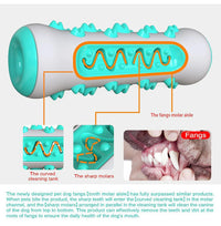 HKM-7348285 Durable TPR Dog Chew Toy with Toothbrush Design for Medium & Large Breeds - Safe and Effective Teeth Cleaning