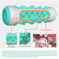 HKM-7348285 Durable TPR Dog Chew Toy with Toothbrush Design for Medium & Large Breeds - Safe and Effective Teeth Cleaning