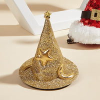 HKM-7349181 Halloween and Christmas Pet Hairpin Hats - Witch Hat and Santa Style Accessories