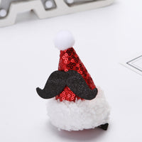 HKM-7349181 Halloween and Christmas Pet Hairpin Hats - Witch Hat and Santa Style Accessories