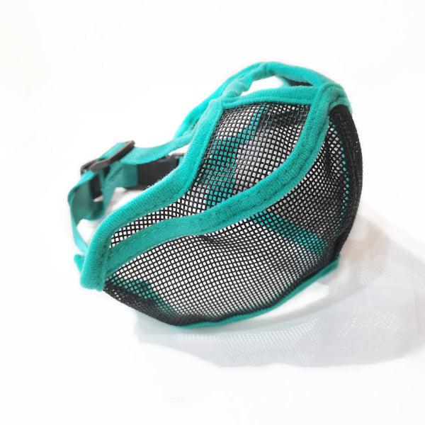 HKM-7350461 Short-Mouthed Dog Nylon Mouth Cover - Adjustable Size Options in Black, Red, Green