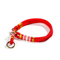 HKM-7350589 Durable Hand-Woven Dog Collar and Leash Set in Multiple Colors