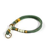 HKM-7350589 Durable Hand-Woven Dog Collar and Leash Set in Multiple Colors