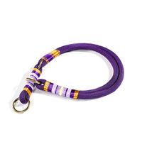 HKM-7350589 Durable Hand-Woven Dog Collar and Leash Set in Multiple Colors
