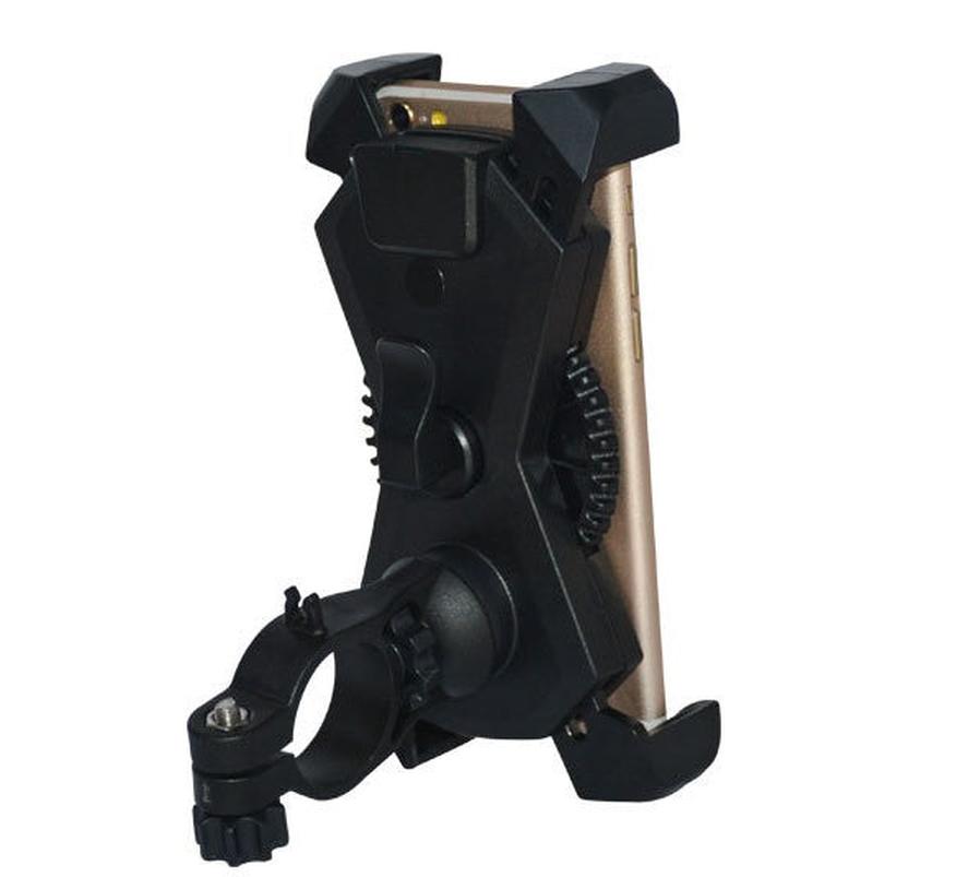 HKM-735059 Adjustable Motorcycle Phone Holder with USB Car Charger - IP65 Waterproof, Fits 20mm-33mm Handlebars