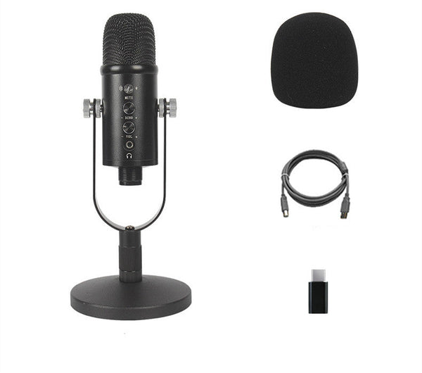 HKM-735059 JIY BM-86PRO USB Wired Condenser Microphone for Live Streaming and Recording