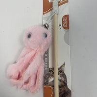 HKM-7351613 Small Octopus Plush Cat Toy for Interactive Play and Fun