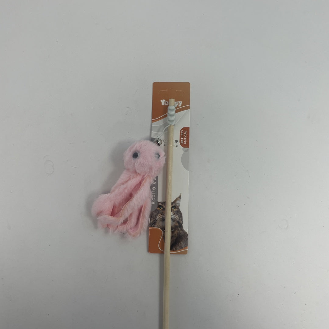 HKM-7351613 Small Octopus Plush Cat Toy for Interactive Play and Fun