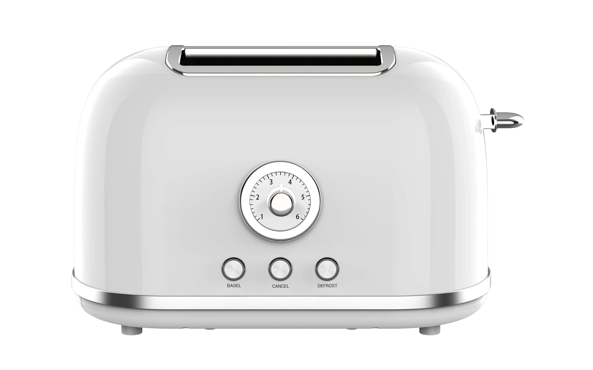 HKM-735251 Stainless Steel Retro 2-Slice Electric Toaster for Toasting Bread