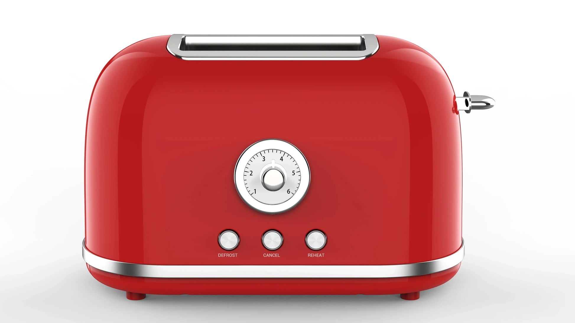 HKM-735251 Stainless Steel Retro 2-Slice Electric Toaster for Toasting Bread