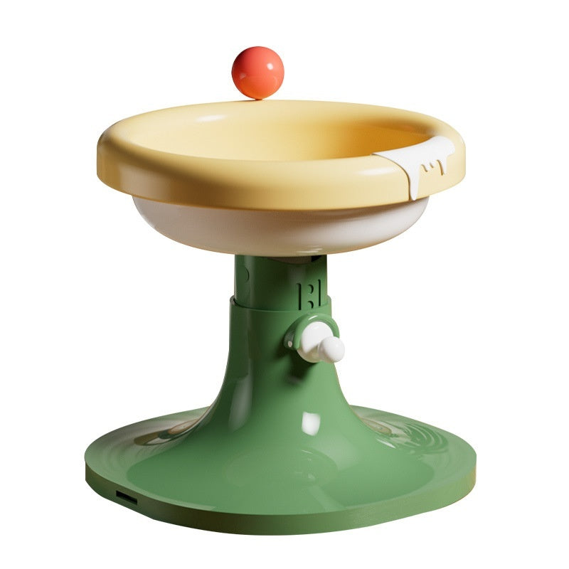 HKM-7352765 Adjustable Ceramic Cat Feeding Bowl - Multiple Colors Available