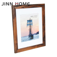 HKM-735379 Black Decorative Wall Photo Frames for 4x6, 5x7, and A4 Photos - MDF Wood, Simple Rectangular Design for Home & DIY Décor