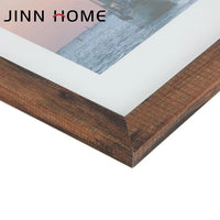 HKM-735379 Black Decorative Wall Photo Frames for 4x6, 5x7, and A4 Photos - MDF Wood, Simple Rectangular Design for Home & DIY Décor