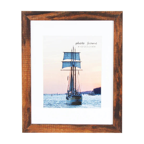HKM-735379 Black Decorative Wall Photo Frames for 4x6, 5x7, and A4 Photos - MDF Wood, Simple Rectangular Design for Home & DIY Décor