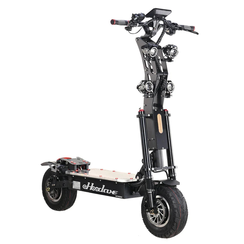 HKM-735379 Powerful Dual Motor Electric Scooter 8000W 60V/72V 50Ah Battery, Max Speed 100Km/h, Foldable Design
