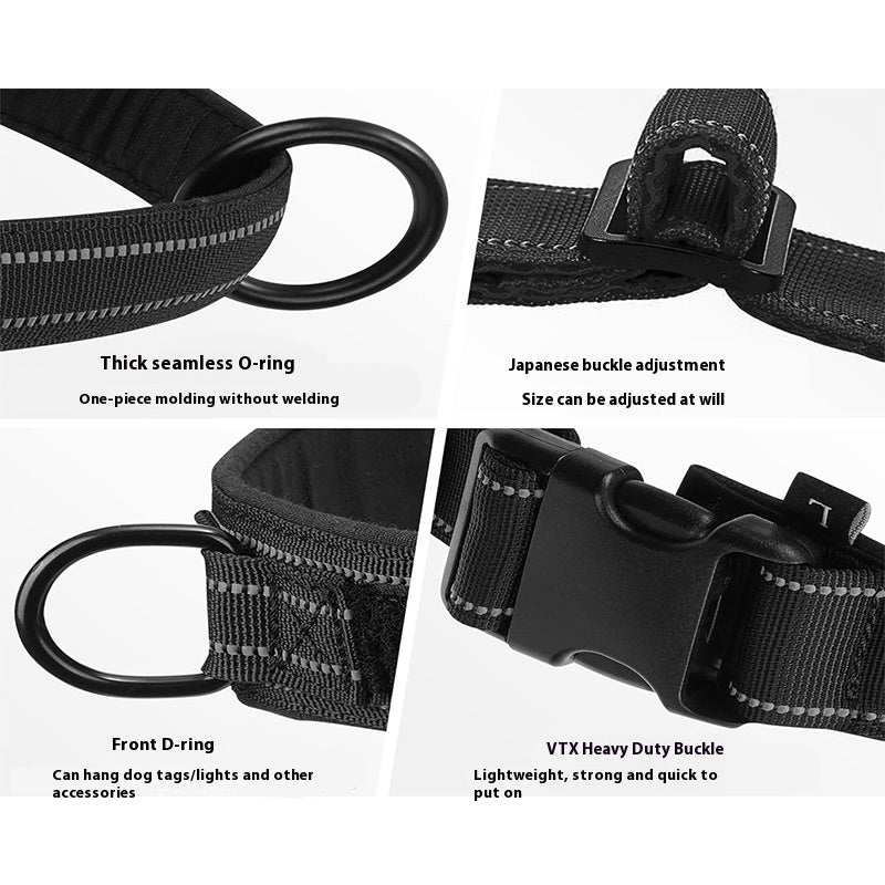HKM-7355837 Dog Breast Strap Vest with Optional Hand Holding Rope for Medium to Large Pets
