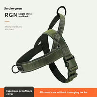 HKM-7355837 Dog Breast Strap Vest with Optional Hand Holding Rope for Medium to Large Pets