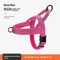 HKM-7355837 Dog Breast Strap Vest with Optional Hand Holding Rope for Medium to Large Pets