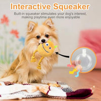 HKM-7356221 Squeaky Plush Rope Dog Toys for Small and Medium Breeds to Keep Puppies Engaged