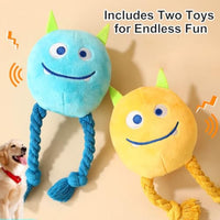 HKM-7356221 Squeaky Plush Rope Dog Toys for Small and Medium Breeds to Keep Puppies Engaged