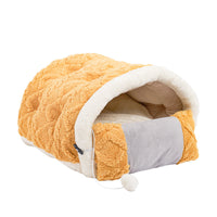 HKM-7356605 Warm Semi-Enclosed Cat Litter Nest with Game Pad - Arctic Fleece Material