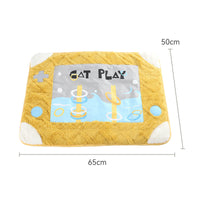 HKM-7356605 Warm Semi-Enclosed Cat Litter Nest with Game Pad - Arctic Fleece Material