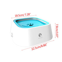 HKM-7356733 Portable Splash-proof Dog Bowl - 1.5L ABS+PP Pet Water Feeder in Multiple Colors